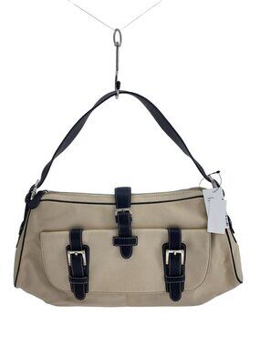 Loewe Shoulder Bag Canvas Beige Brown